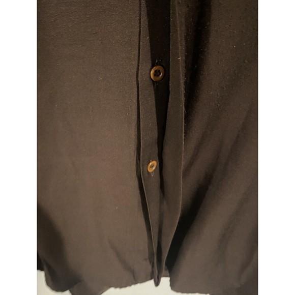 Brian Brothers Collection Mens Shirt L 16- 16.5 Brown Long Sleeves Banded VTG - Picture 2 of 12